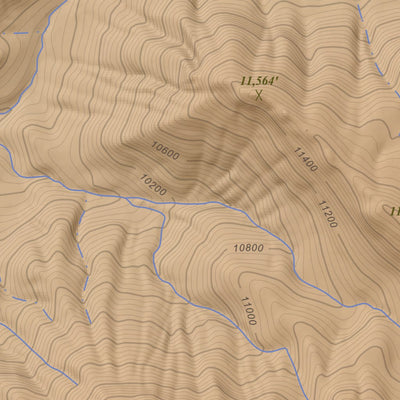 Apogee Mapping, Inc. Palomino Mountain, Colorado 7.5 Minute Topographic Map - Color Hillshade digital map