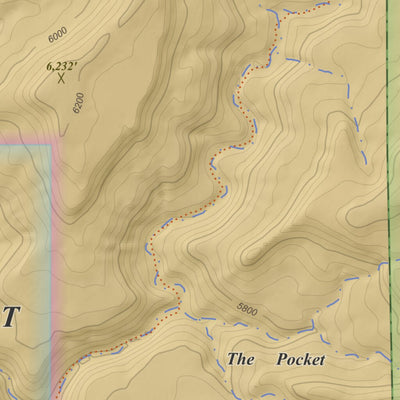 Apogee Mapping, Inc. Papoose Canyon, Utah 7.5 Minute Topographic Map - Color Hillshade digital map