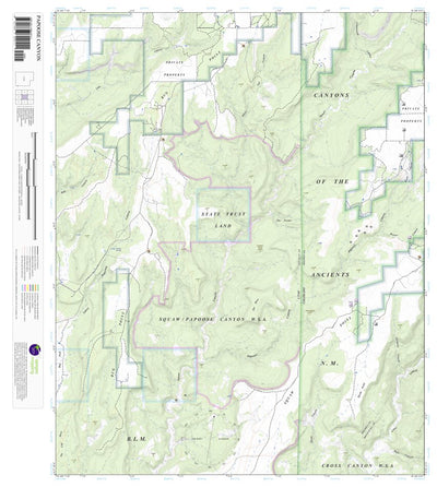 Apogee Mapping, Inc. Papoose Canyon, Utah 7.5 Minute Topographic Map digital map