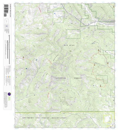 Pargin Mountain, Colorado 7.5 Minute Topographic Map Preview 1
