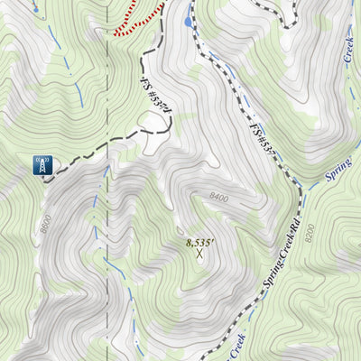 Pargin Mountain, Colorado 7.5 Minute Topographic Map Preview 3