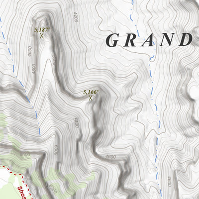 Phantom Ranch, Arizona 7.5 Minute Topographic Map by Apogee Mapping ...