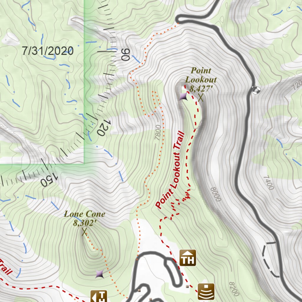 Point Lookout, Colorado 7.5 Minute Topographic Map by Apogee Mapping ...