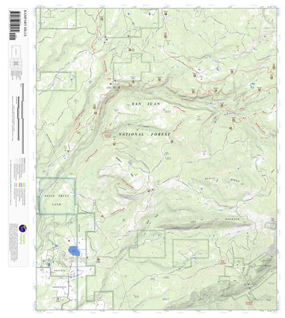 Rampart Hills, Colorado 7.5 Minute Topographic Map Preview 1