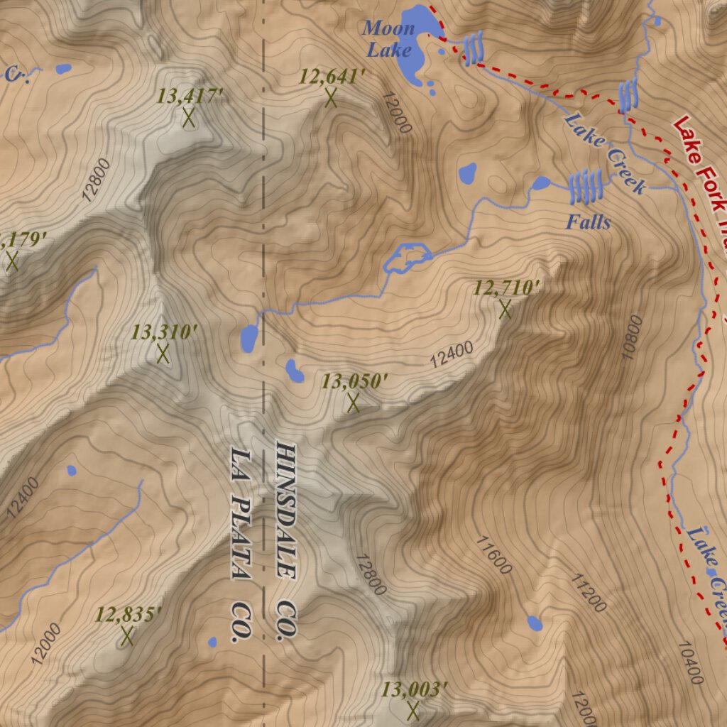Rincon La Osa, Colorado 15 Minute Topographic Map - Color Hillshade by ...