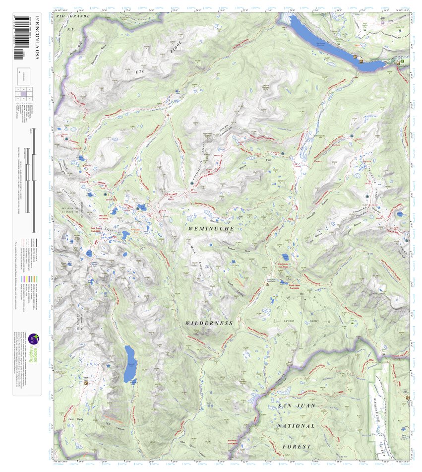 Rincon La Osa, Colorado 15 Minute Topographic Map by Apogee Mapping ...