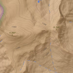 Saddle Mountain, Colorado 7.5 Minute Topographic Map - Color Hillshade Preview 2