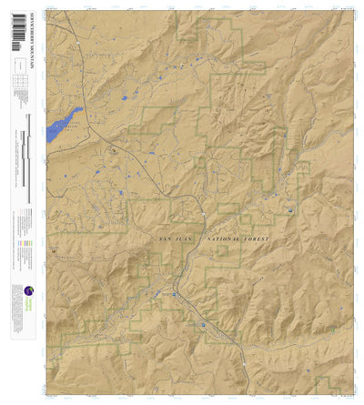 Apogee Mapping, Inc. Serviceberry Mountain, Colorado 7.5 Minute Topographic Map - Color Hillshade digital map