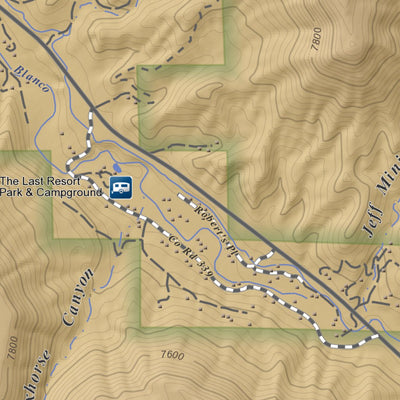 Apogee Mapping, Inc. Serviceberry Mountain, Colorado 7.5 Minute Topographic Map - Color Hillshade digital map