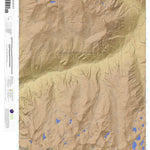 Apogee Mapping, Inc. Slide Bluffs, California 7.5 Minute Topographic Map - Color Hillshade digital map