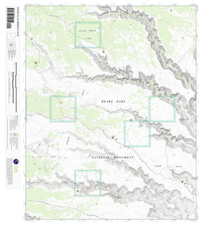 Snow Flat Spring Cave, Utah 7.5 Minute Topographic Map Preview 1