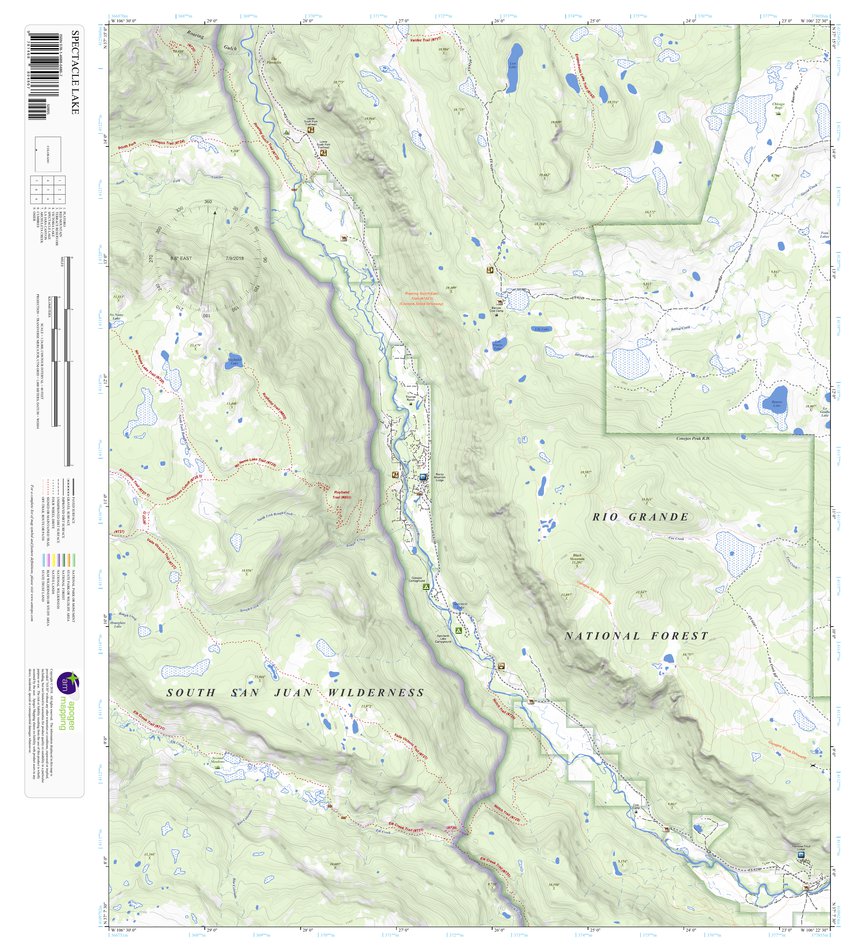Spectacle Lake, Colorado 7.5 Minute Topographic Map by Apogee Mapping