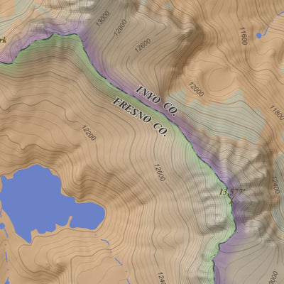Apogee Mapping, Inc. Split Mountain, California 7.5 Minute Topographic Map - Color Hillshade digital map