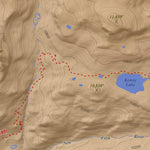 Apogee Mapping, Inc. Squaretop Mountain, Wyoming 7.5 Minute Topographic Map - Color Hillshade digital map