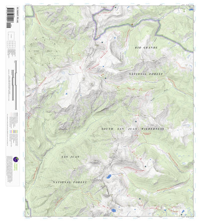 Apogee Mapping, Inc. Summit Peak, Colorado 7.5 Minute Topographic Map digital map