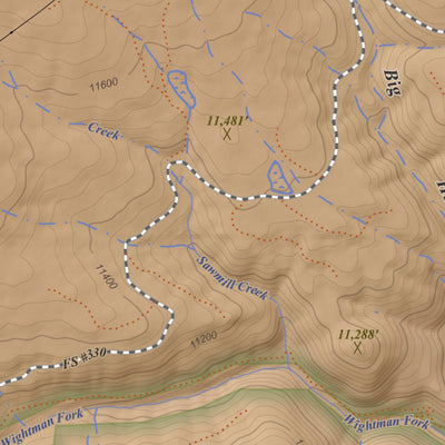 Apogee Mapping, Inc. Summitville, Colorado 7.5 Minute Topographic Map - Color Hillshade digital map