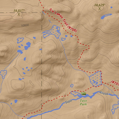 Apogee Mapping, Inc. Sweetwater Gap, Wyoming 7.5 Minute Topographic Map - Color Hillshade digital map