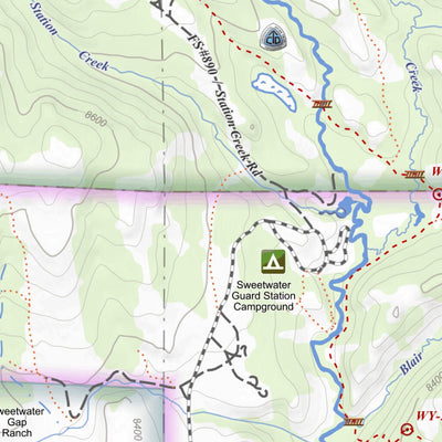 Apogee Mapping, Inc. Sweetwater Needles, Wyoming 7.5 Minute Topographic Map digital map