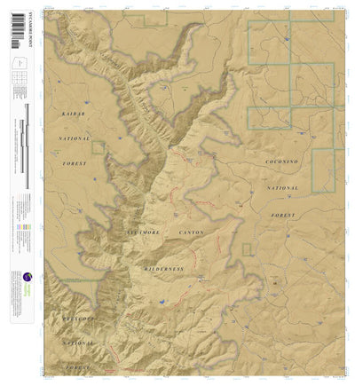 Apogee Mapping, Inc. Sycamore Point, Arizona 7.5 Minute Topographic Map - Color Hillshade digital map