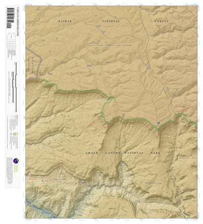 Apogee Mapping, Inc. Tapeats Amphitheater, Arizona 7.5 Minute Topographic Map - Color Hillshade digital map