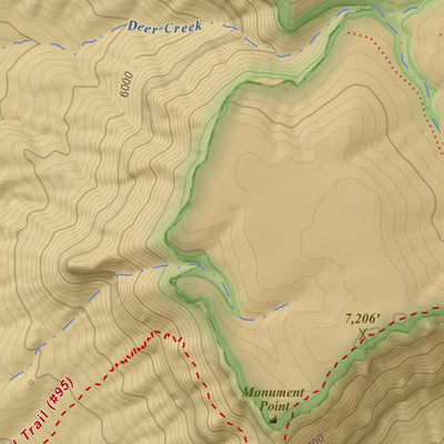 Apogee Mapping, Inc. Tapeats Amphitheater, Arizona 7.5 Minute Topographic Map - Color Hillshade digital map