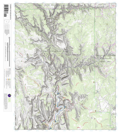 Apogee Mapping, Inc. Temple of Sinawava, Utah 7.5 Minute Topographic Map digital map