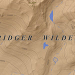 Apogee Mapping, Inc. Temple Peak, Wyoming 7.5 Minute Topographic Map - Color Hillshade digital map