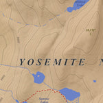 Apogee Mapping, Inc. Tenaya Lake, California 7.5 Minute Topographic Map - Color Hillshade digital map