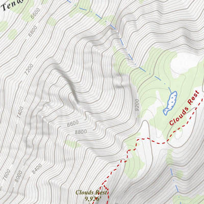 Apogee Mapping, Inc. Tenaya Lake, California 7.5 Minute Topographic Map digital map