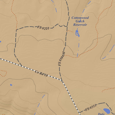 Apogee Mapping, Inc. The Glade, Colorado 7.5 Minute Topographic Map - Color Hillshade digital map