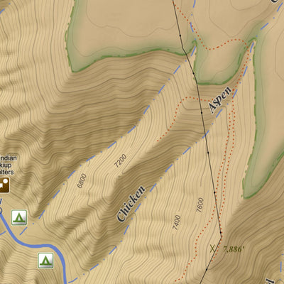 Apogee Mapping, Inc. The Glade, Colorado 7.5 Minute Topographic Map - Color Hillshade digital map