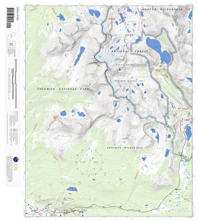 Tioga Pass, California 7.5 Minute Topographic Map Preview 1