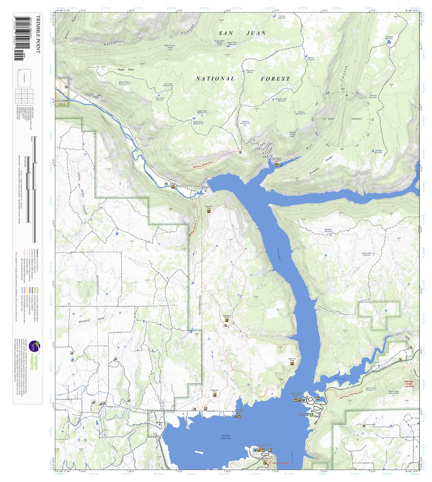 Trumbo Point Map Trimble Point, Colorado 7.5 Minute Topographic Map by Apogee Mapping ...