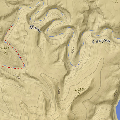 Apogee Mapping, Inc. Turks Head, Utah 7.5 Minute Topographic Map - Color Hillshade digital map