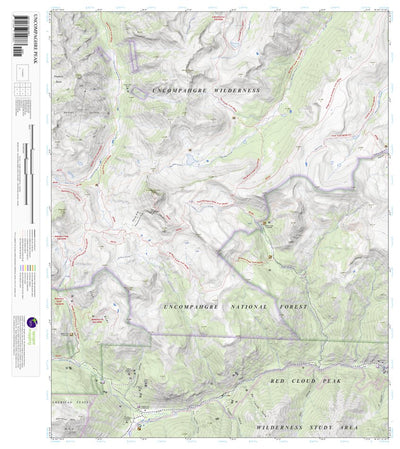 Apogee Mapping, Inc. Uncompahgre Peak, Colorado 7.5 Minute Topographic Map digital map