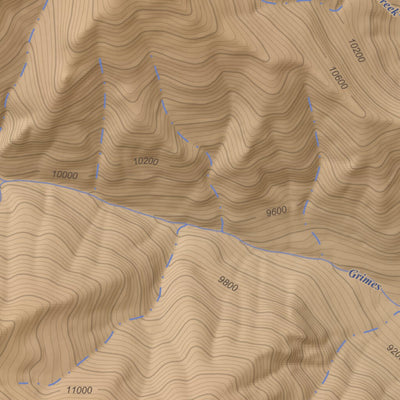 Vallecito Reservoir, Colorado 7.5 Minute Topographic Map - Color Hillshade Preview 3