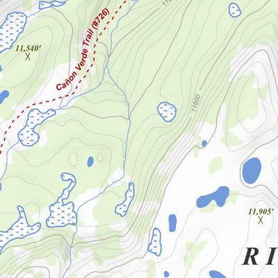 Apogee Mapping, Inc. Victoria Lake, Colorado 7.5 Minute Topographic Map digital map