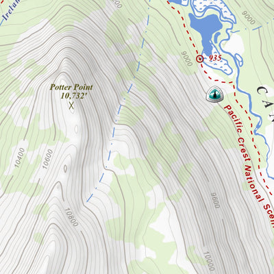 Apogee Mapping, Inc. Vogelsang Peak, California 7.5 Minute Topographic Map digital map