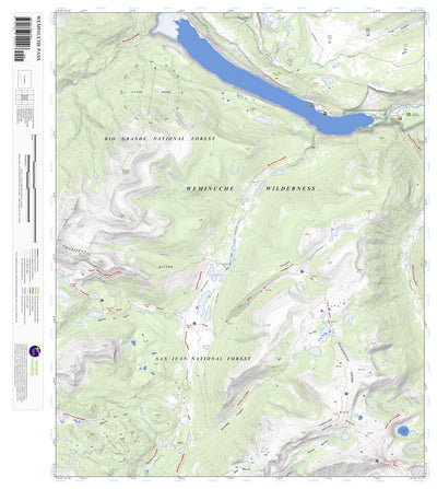 Weminuche Pass, Colorado 7.5 Minute Topographic Map Preview 1
