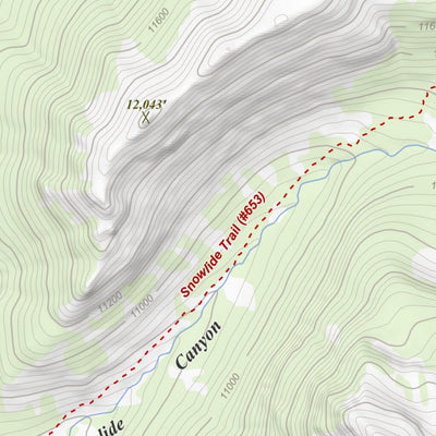 Weminuche Pass, Colorado 7.5 Minute Topographic Map Preview 3