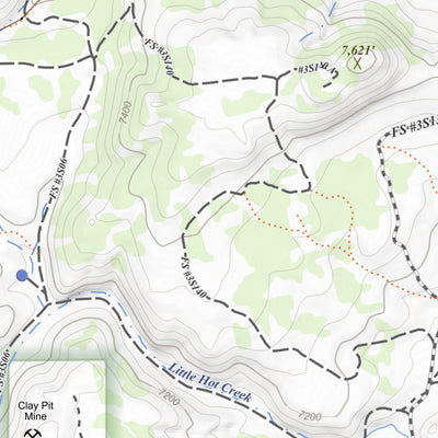 Apogee Mapping, Inc. Whitmore Hot Springs, California 7.5 Minute Topographic Map digital map