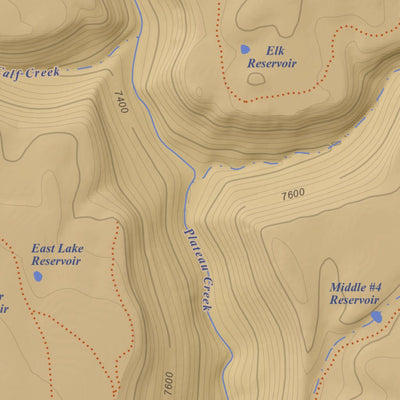 Apogee Mapping, Inc. Willow Spring, Colorado 7.5 Minute Topographic Map - Color Hillshade digital map