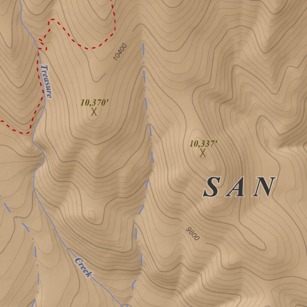 Wolf Creek Pass, Colorado 7.5 Minute Topographic Map - Color Hillshade ...