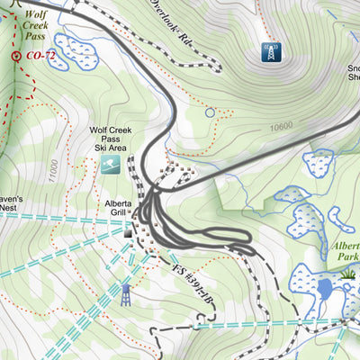 Wolf Creek Pass, Colorado 7.5 Minute Topographic Map Preview 3
