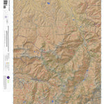 Apogee Mapping, Inc. Yankee Boy Basin, Colorado 15 Minute Topographic Map - Color Hillshade digital map