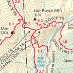 Appalachian Mountain Club AMC Mahoosuc Range-Evans Notch Maine 12th edition digital map