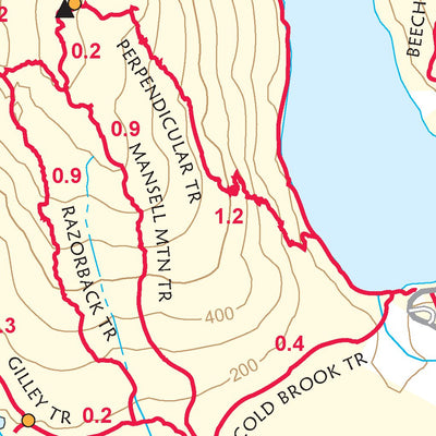 Appalachian Mountain Club AMC Western Mount Desert Island, Acadia National Park 12th edition digital map