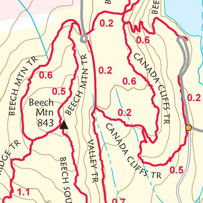 Appalachian Mountain Club AMC Western Mount Desert Island, Acadia National Park 12th edition digital map