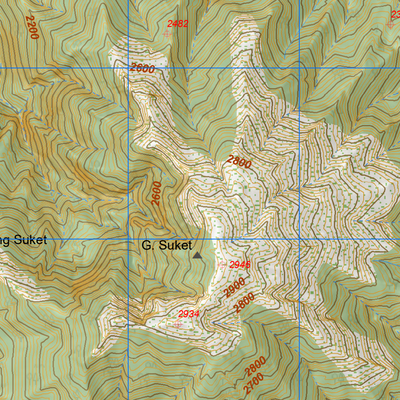PETA TOPOGRAFI RAUNG UTARA Preview 3