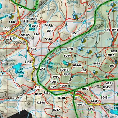 Arizona HuntData LLC AZ Unit 1 Antelope Concentrations digital map
